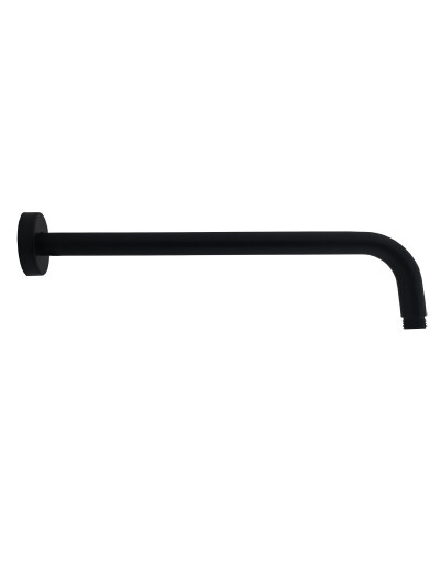BRAZO DE DUCHA REDONDO NEGRO MATE DE 40CMS
