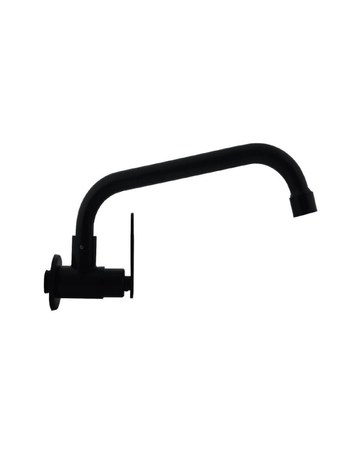 LLAVE UN AGUA LAVADERO NEGRO MATE