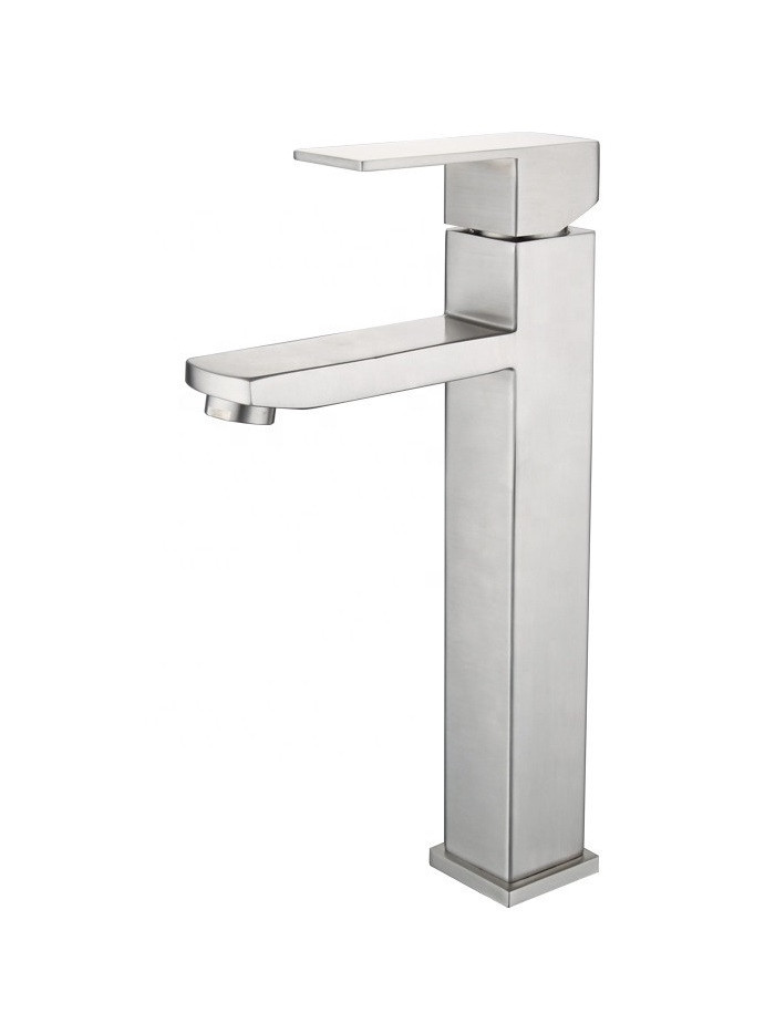 MONOCONTROL LAVAMANOS ALTO CUADRADO BRUSHED NICKEL