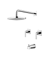 KIT DUCHA 8 PULGADAS CON PICO BAÑERA PFISTER