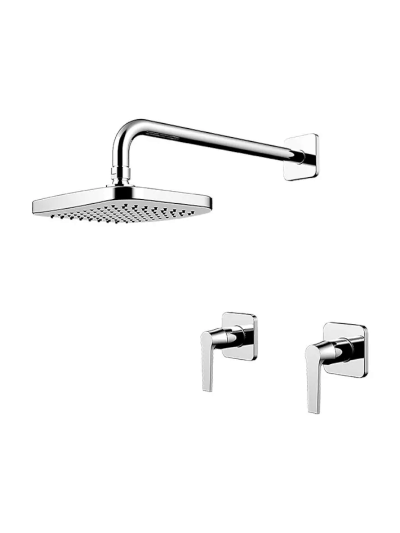 KIT DUCHA 8 PULGADAS CROMO PSFITER