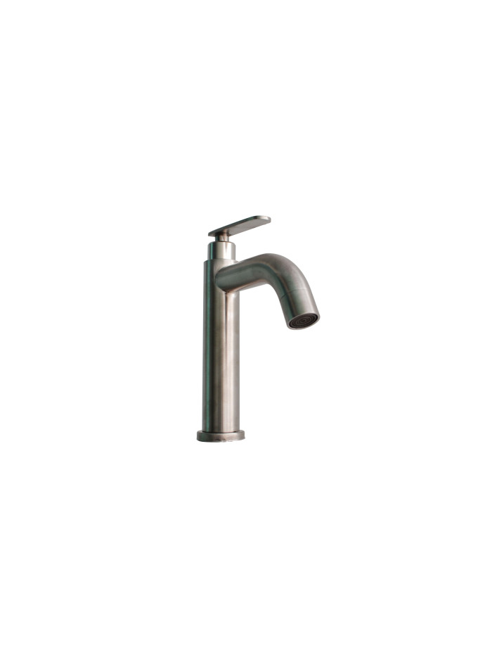 LLAVE AGUA BAJA SATINADA