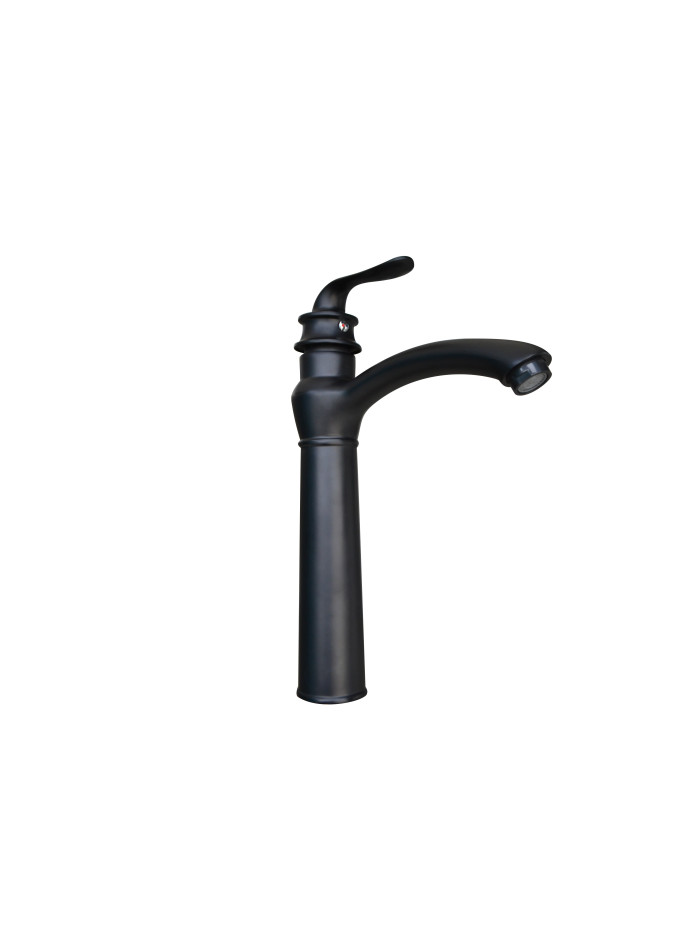 GRIFERIA LAVAMANOS NEGRA MONOCONTROL ALTA