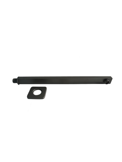 TUBO DE DUCHA CUADRADO GRIS 40 CM