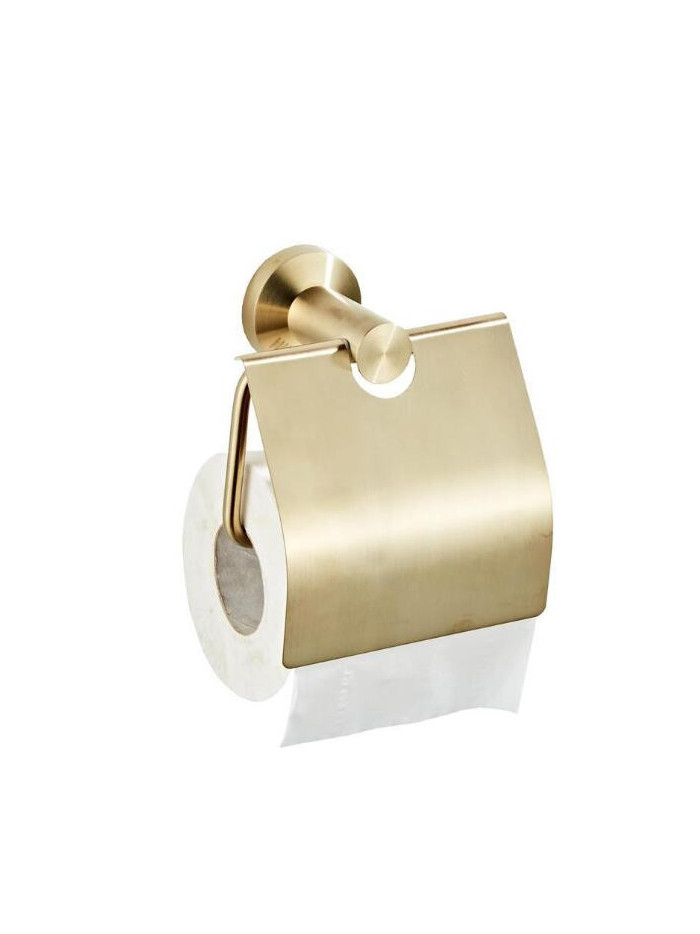 PORTARROLLO CON TAPA BRUSHED GOLD