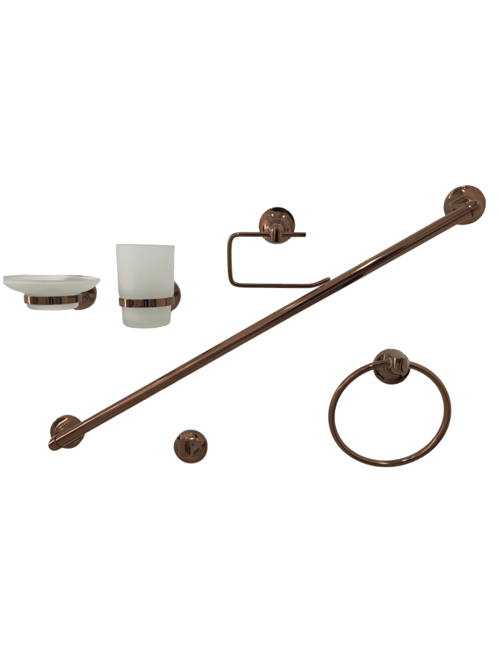 ACCESORIOS DE BAÑO ROSE GOLD