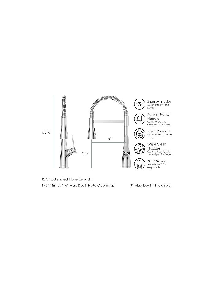 MONOCONTORL COCINA NEERA SATIN PFISTER-PULL-OUT