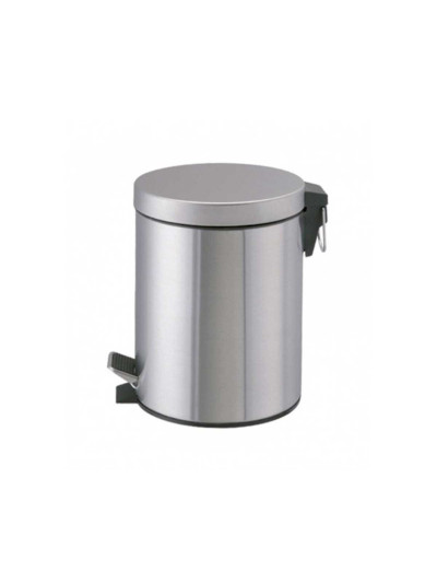 PAPELERA 6 LITROS BRUSHED NICKEL