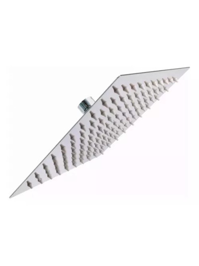 REGADERA CUADRADA DE 30CMS CROMO