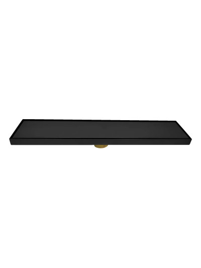 REJILLA DE PISO INVISIBLE 40CMS NEGRO MATE