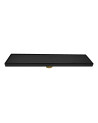 REJILLA DE PISO INVISIBLE 40CMS NEGRO MATE