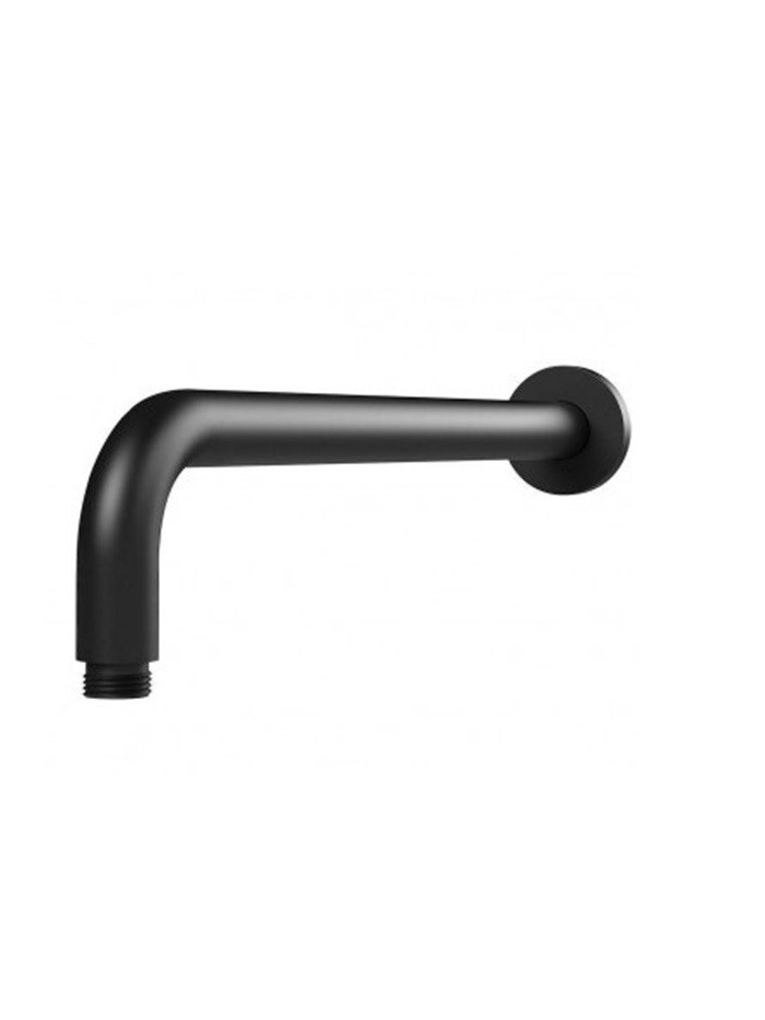 BRAZO DUCHA PARED REDONDO NEGRO MATE