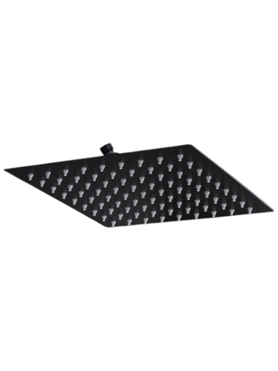 REGADERA CUADRADA 25X25 NEGRO MATE
