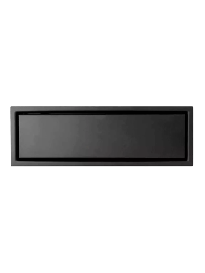 REJILLA DE PISO INIVIBLE NEGRO MATE 30CMS
