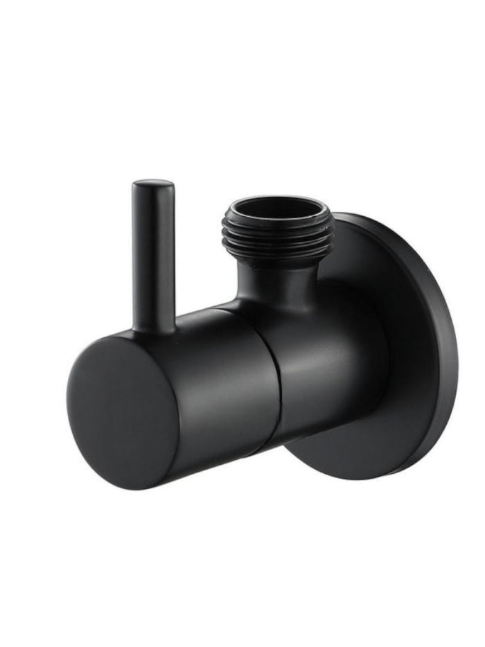 LLAVE DE PASO REGISTRO NEGRO MATE