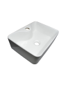 LAVAMANOS RECTANGULAR CERAMICA BLANCA