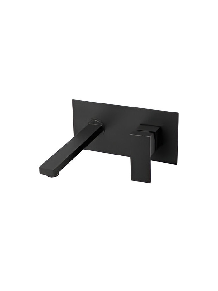 MEZCLADOR DE MURO CUADRADO NEGRO MATE