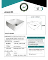 LAVAMANOS CERAMICA SOBREPONER 31X41X14 cms