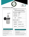 DSIPENSADOR DE JABON NEGRO