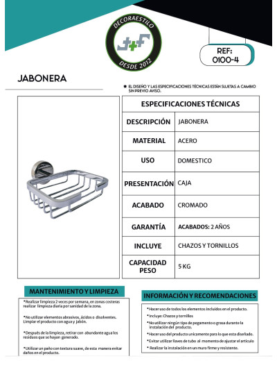 JABONERA CROMO