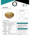 LAVAMANOS RUSTICO 35*35*14CM