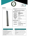 DUCHA TUBO 45 CM CUADRADA