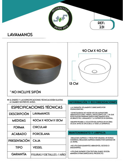 LAVAMANOS ARTESANAL