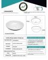 LAVAMANOS CERAMICA 43X35cms