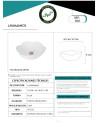 LAVAMANOS PORCELANA 40X40X17cms