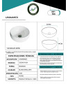 LAVAMANOS PORCELANA REDONDO 33cms