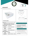 LAVAMANOS PORCELANA 37X37X14cms