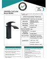 GRIFERIA CASCADA BAJA NEGRA