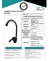 GRIFERIA MONOCONTROL NEGRA COCINA