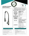 LLAVE MONOCONTROL ACERO 304
