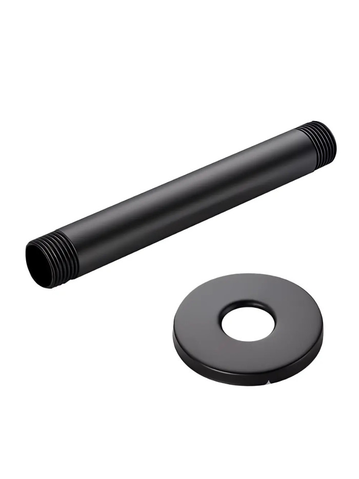 TUBO A TECHO DE 20 CM REDONDO NEGRO