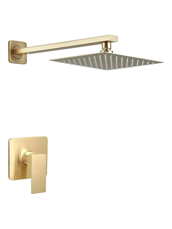 CONJUNTO DE DUCHA DORADO CEPILLADO