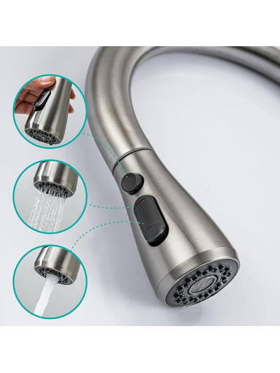 MONOCONTROL COCINA PULL OUT BRUSHED NICKEL