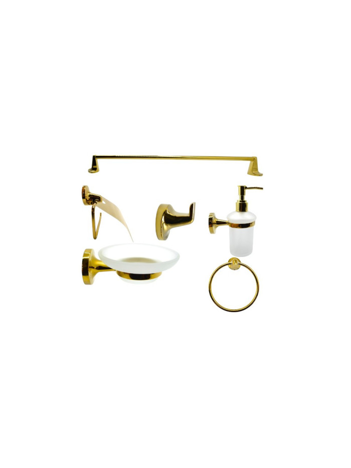 ACCESORIOS DE DUCHA DORADO