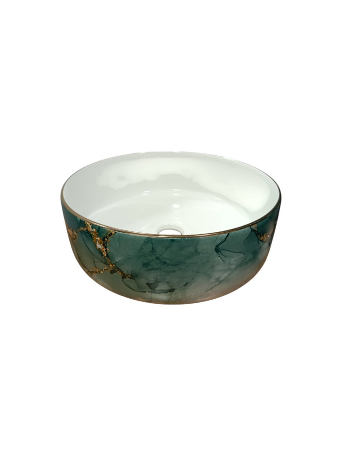 LAVAMANOS VERDE ESMERALDA 36X36