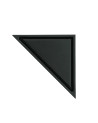 REJILLA DE PISO TRIANGULAR INVISIBLE NEGRO MATE 20CMS