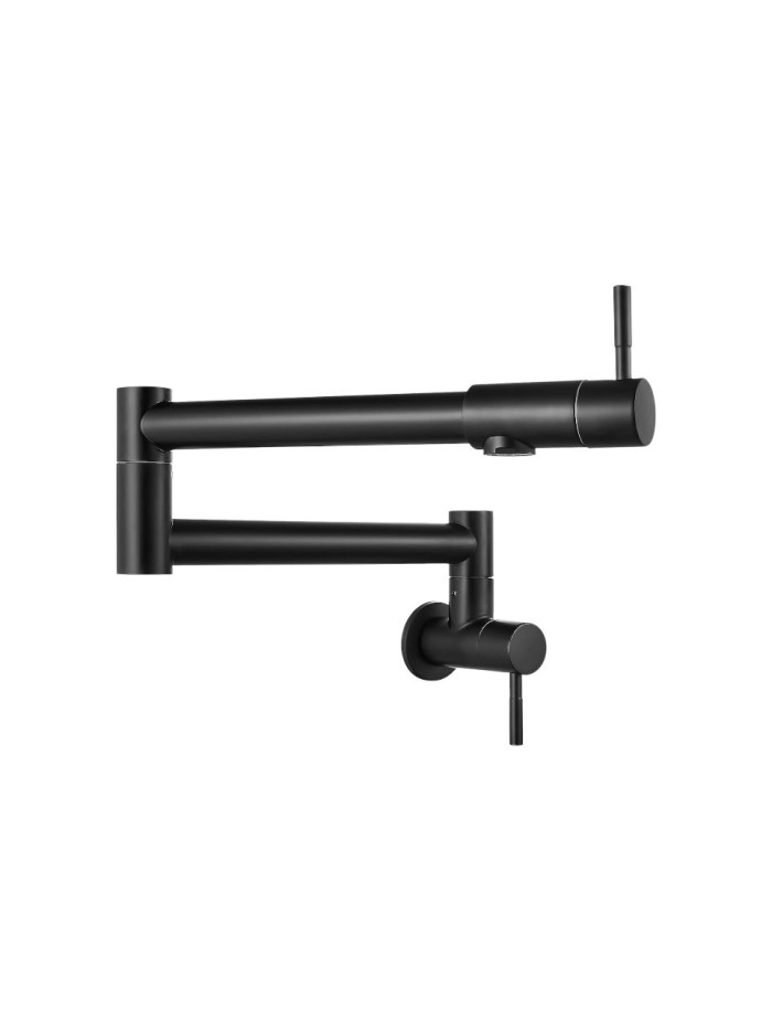 GRIFO ESCUALIZABLE DE MURO NEGRO MATE