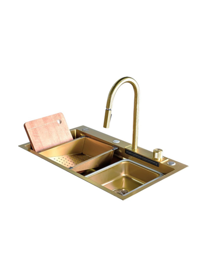 LAVAPLATOS ALL IN 75X46 DORADO MATE