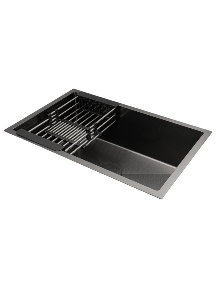 LAVAPLATOS SUS304 NEGRO 7045CM - 1 POZO