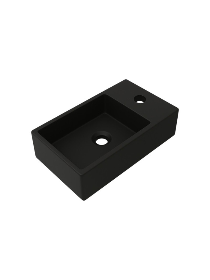 LAVAMANOS 41*22*10CM NEGRO MATE