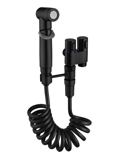 KIT DE DUCHA TELEFONO PARA SANITARIO NEGRO JR-4003N