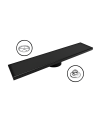 REJILLA PISO ACERO INOX NEGRA 10 X 30 JR 6030N
