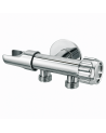 LLAVE BIDET DOBLE CROMO