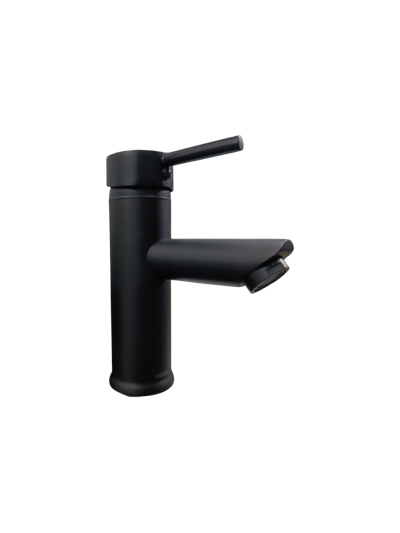 LLAVE MONOCONTROL BAJA BAÑO NEGRA