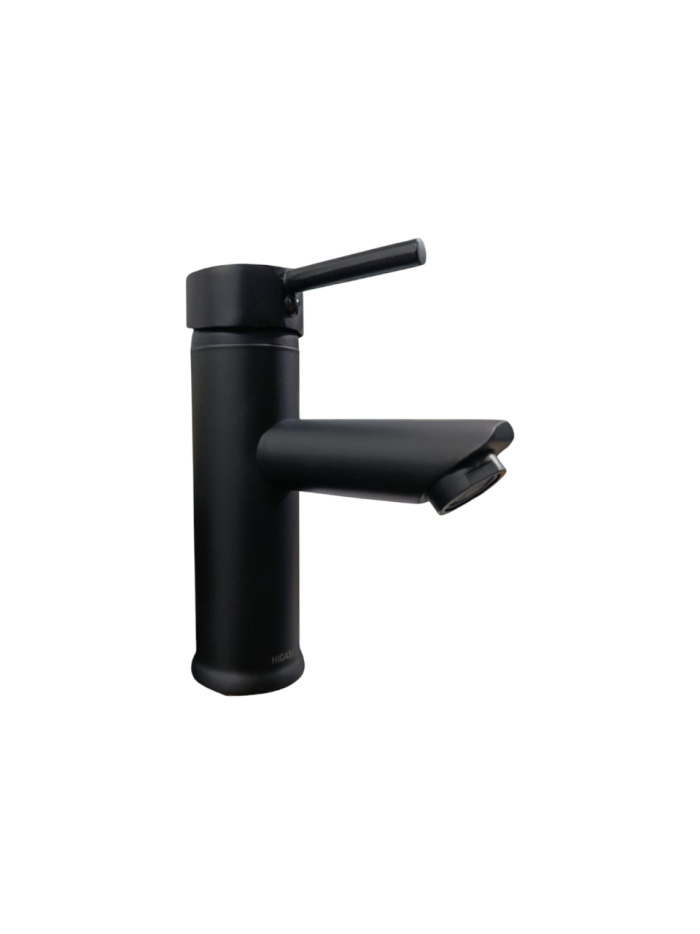 LLAVE MONOCONTROL BAJA BAÑO NEGRA