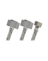 COFLEX ACERO LAVAMANOS ("T")1/2X1/2